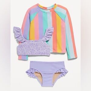 Old Navy Striped Kids Rashguard Set